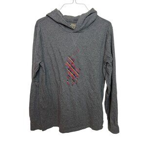 Polo Ralph Lauren Gray Hoodie Big Pony Logo Boys XL 18/20